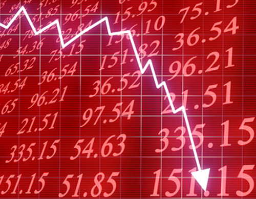 Stocks showing significant fall on news